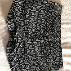 Blank and white shorts